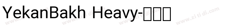 YekanBakh Heavy字体转换